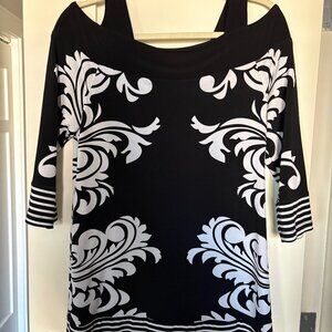 Joseph Ribkoff Cold Shoulder top.